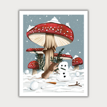  Snowy Mouse Forage Print