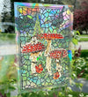 Toadstool Mushroom Stained Glass Suncatcher