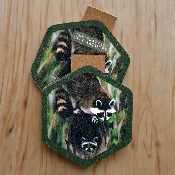 Hide Raccoon Magnetic Bookmark