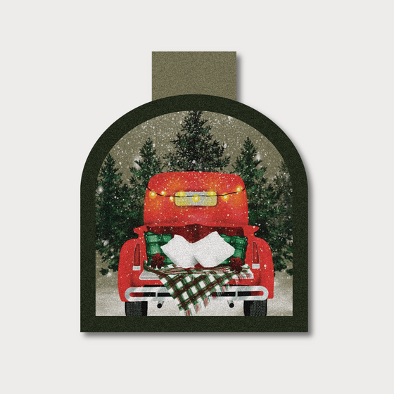 Holiday Truck Magnetic Bookmark