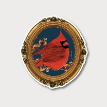  Cardinal Vintage Framed Vinyl Sticker