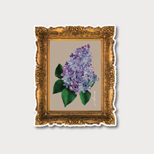  Lilac Vintage Framed Vinyl Sticker