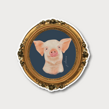  Pig Vintage Framed Vinyl Sticker