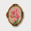 Tulip Vintage Framed Vinyl Sticker